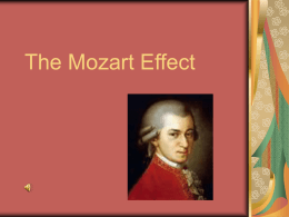 The Mozart Effect - Dakota State University