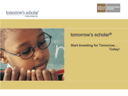 tomorrow's scholar