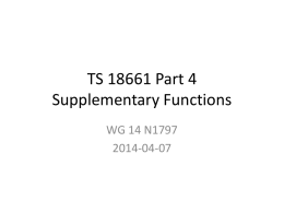 TS 18661 Floating-point extensions to C Interchange and