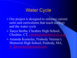 Water Cycle - Boston University