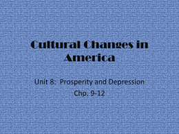 Cultural Changes in America
