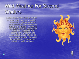 Wild Weather For Second Graders