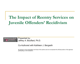 Evaluation of a Rural Juvenile Offender Reentry Services