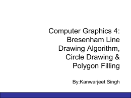 Computer Graphics 4: Circle Drawing, Polygon Fill & Anti