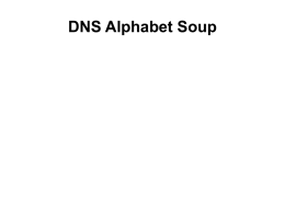 DNS Alphabet Soup