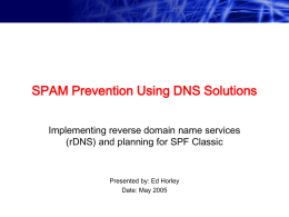 DNS best practices for Mail Servers