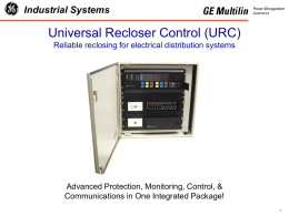 Universal Recloser Control (URC)