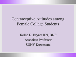 Differences in Contraceptive Attitudes among College Students