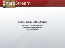 ShareStream Platform