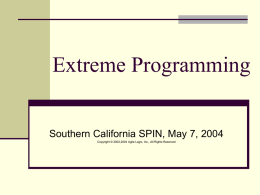 Extreme Programming - California State University, Long Beach