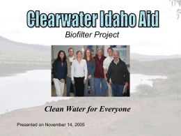 Clearwater Idaho Aid - University of Idaho