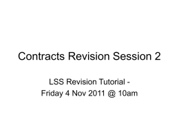 Contracts Revision Tutorial 2