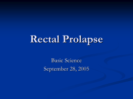 Rectal Prolapse - St. Luke's Roosevelt Hospital Center
