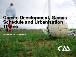 PowerPoint template - Gaelic Athletic Association