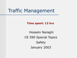 Traffic Management - Center for Transportation Research