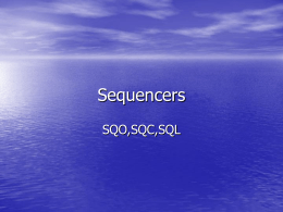 Sequencers - Engineering Home Page