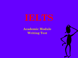 Ideas for IELTS - IELTS 3 Class blog