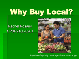 Why Buy Local?