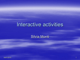 Interactive activities