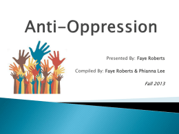 Anti-Oppression - Community Integration Network