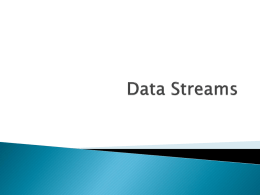 Data Streams - Edinboro University of Pennsylvania