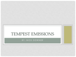 Tempest Emissions - University of Tulsa
