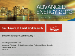 Four Layers of Smart Grid Security