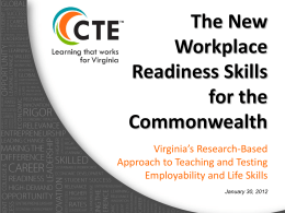 The Latest in Online Resources from the CTE Resource Center
