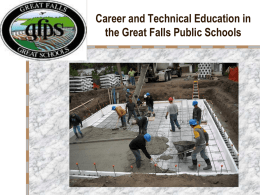 Career and Technical Education in the Great Falls Public