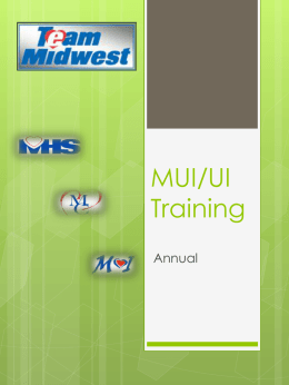 MUI/UI Training - Bowling Green State University