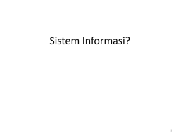 What Are Information Systems?