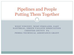 Pipelines and People - Pipeline Safety Trust