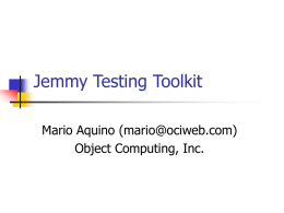 Jemmy Testing Toolkit