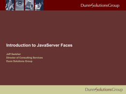 Introduction to JavaServer Faces