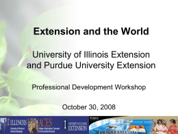 Extension and the World