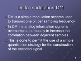 Delta modulation DM