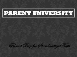Parent University Powerpoint