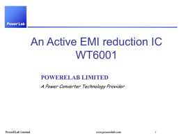 Introduction to an effective EMI solution
