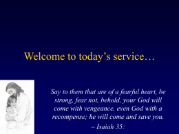 Service Program 12 - Celestial Church of Christ