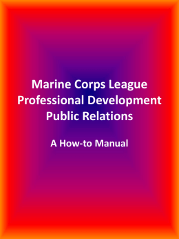 Public Relations - Marine Corps League Maryland