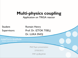 Mutiphysics coupling