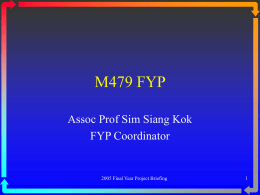 M429 FYP - Nanyang Technological University