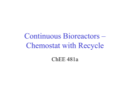 Continuous Bioreactors