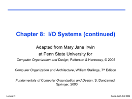 Lecture 21 and 22 Computer Architecture