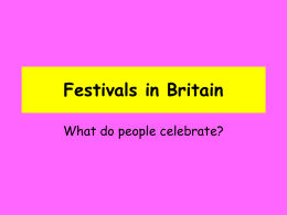 Festivals in Britain