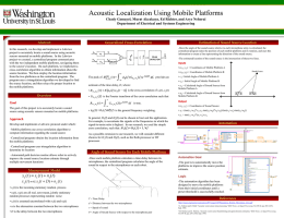 Acoustic Localization Using Mobile Platforms