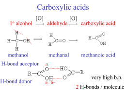 Carboxylic acid Reactions - University of Illinois at
