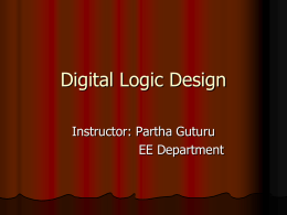 Digital Logic Design - University of North Texas