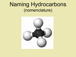 PowerPoint - Naming Hydrocarbons