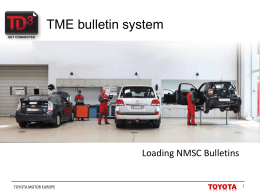 AS Workbench Project - Toyota Service Information